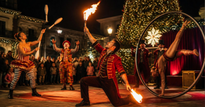 Casting artistas circenses para espetáculo de Natal em Alhandra