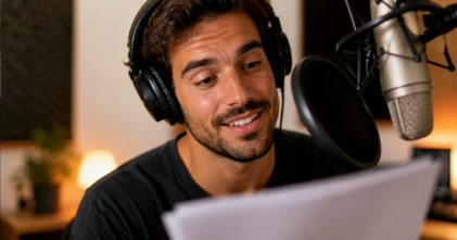 Casting vozes com sotaque algarvio para vídeos de redes sociais