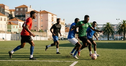 Casting homens africanos entre os 19 e os 24 anos que pratiquem futebol regularmente a nível avançado