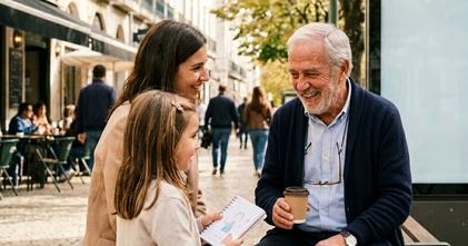 casting homens caucasianos perfil de avô para campanha publicitária em Lisboa
