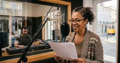 Casting de voz para mulher dos 50 aos 70 anos que fale português e kiswahili