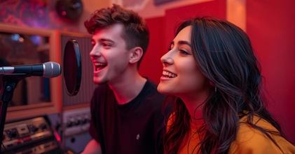 Casting vocalista homem e mulher fluente em inglês