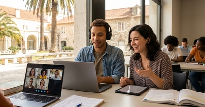 Casting homens e mulheres para vozes em português europeu para curso online