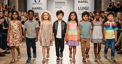 Casting crianças 6 a 7 anos para desfile de marca internacional de sandálias