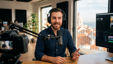 Casting locutores e locutoras de todas as idades para gravações de vídeos para redes sociais