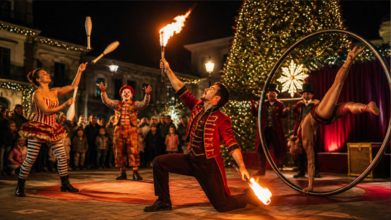 Casting artistas circenses para espetáculo de Natal em Alhandra