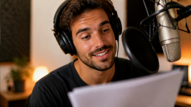 Casting vozes com sotaque algarvio para vídeos de redes sociais