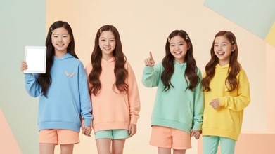 Casting raparigas coreana dos 11 aos 13 anos para uma campanha internacional 