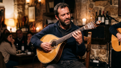 Casting homens entre os 30 e os 40 anos que saibam tocar guitarra portuguesa para projeto publicitário