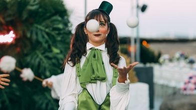 Casting performers e artistas de circo para espetáculo